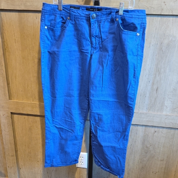 (J51) Womans Sz 16/33 Nine West Royal Blue Jeans - Picture 1 of 6
